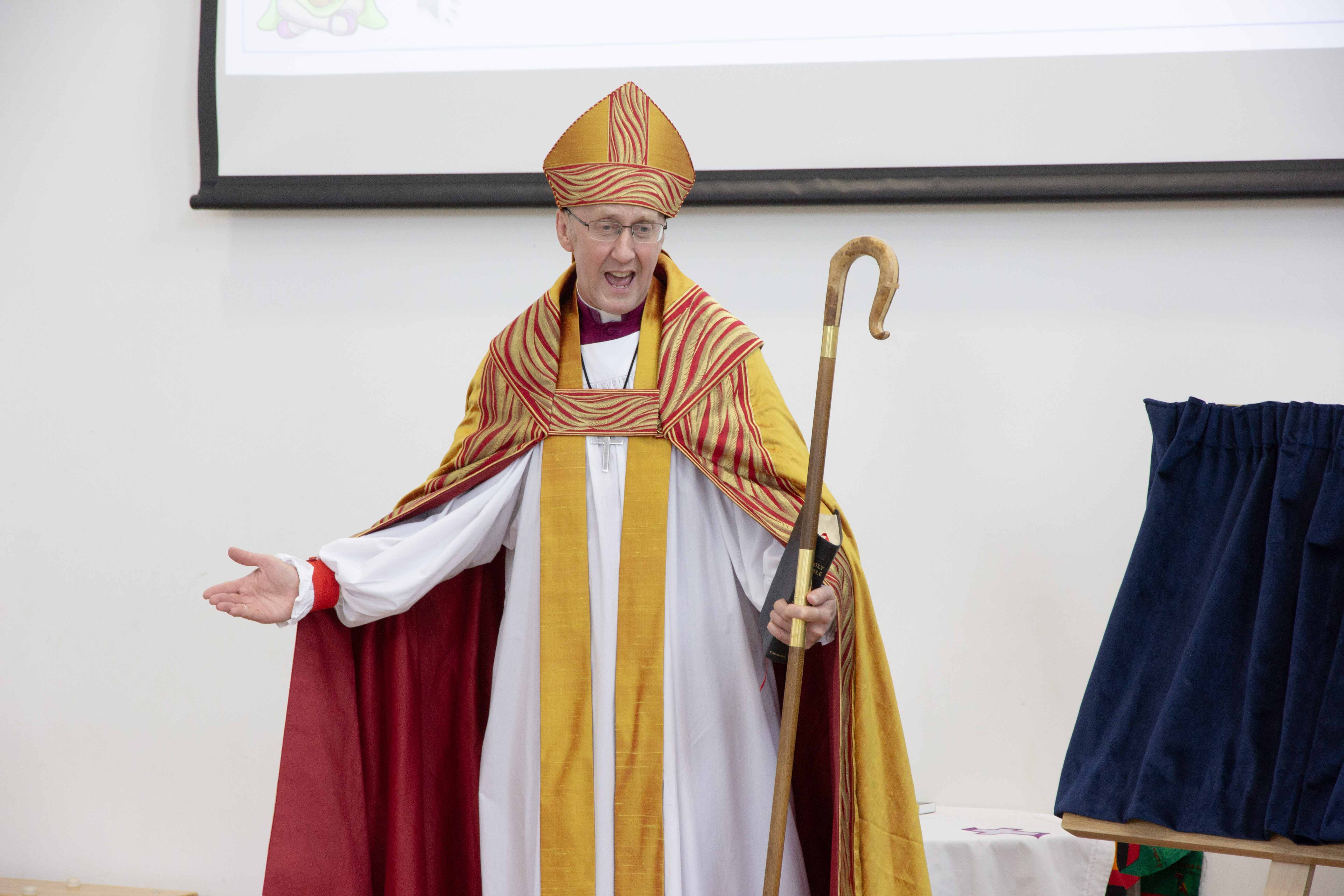 Bishop at Two Rivers School Opening