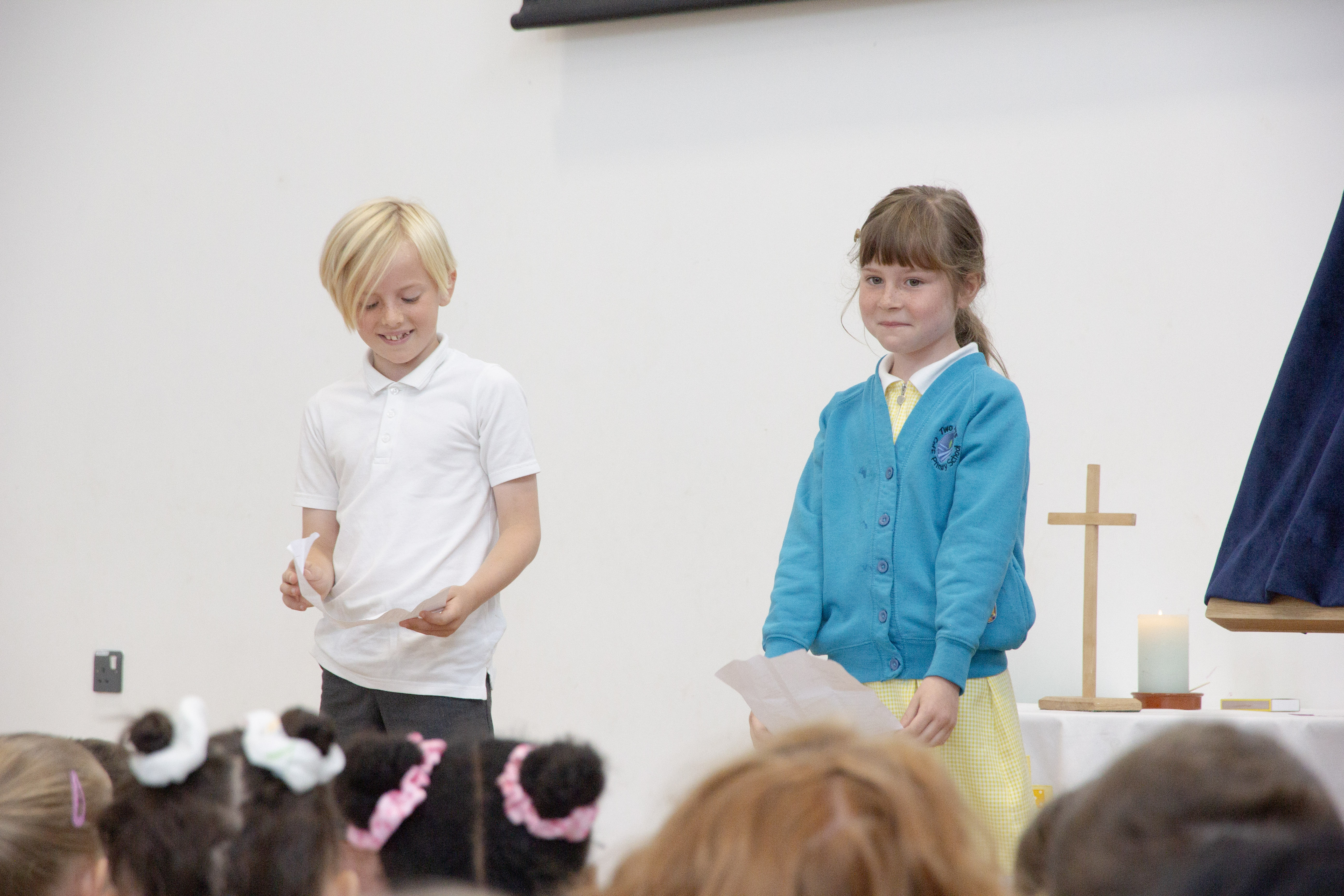Children at Two Rivers School Opening