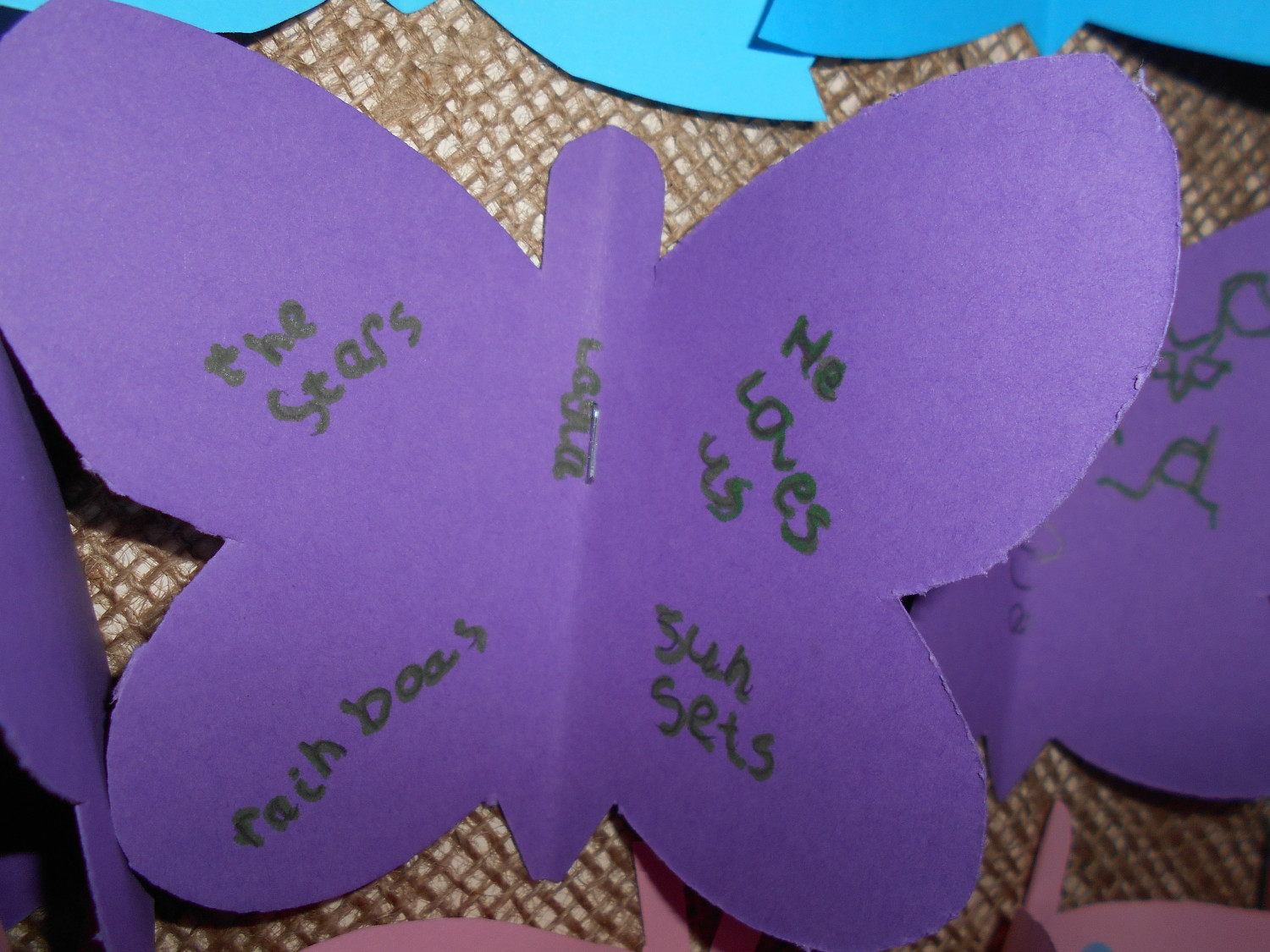 Purple butterfly prayer