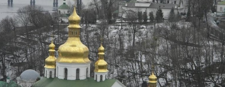 Ukrainian church in winter