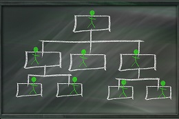 Blackboard organisation chart