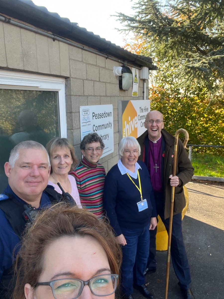 Staff and volunteers from the Hive