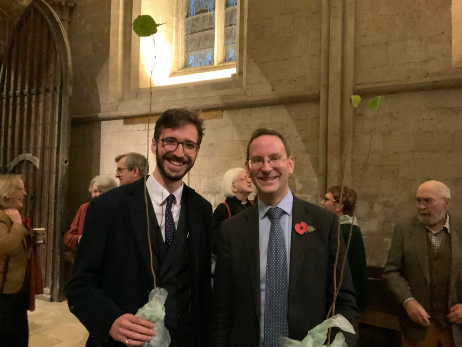 The headmaster of Wells Cathedral school and his tree