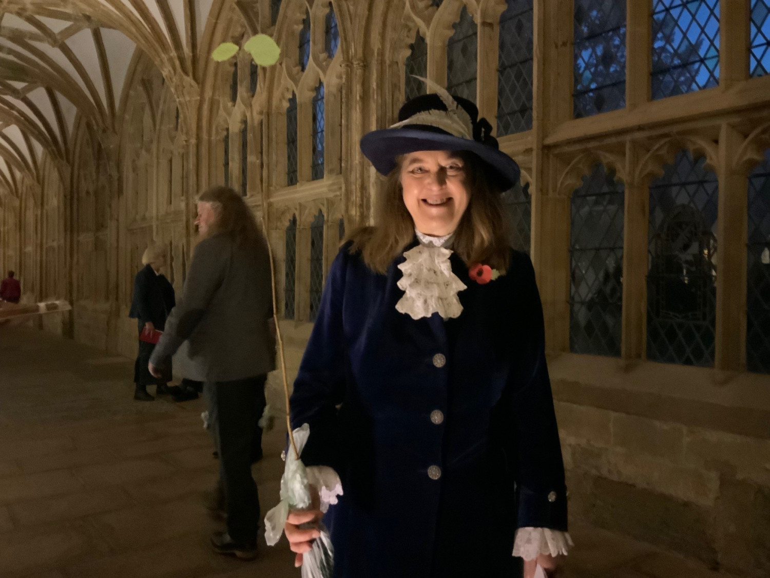 Jennifer Duke High Sheriff of Somerset with her tree