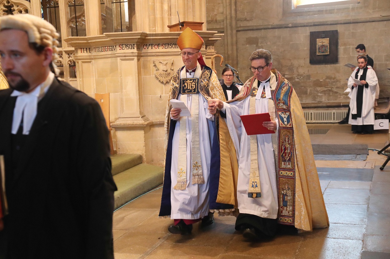 Archdeacon of Canterbury leads Bishop Michael