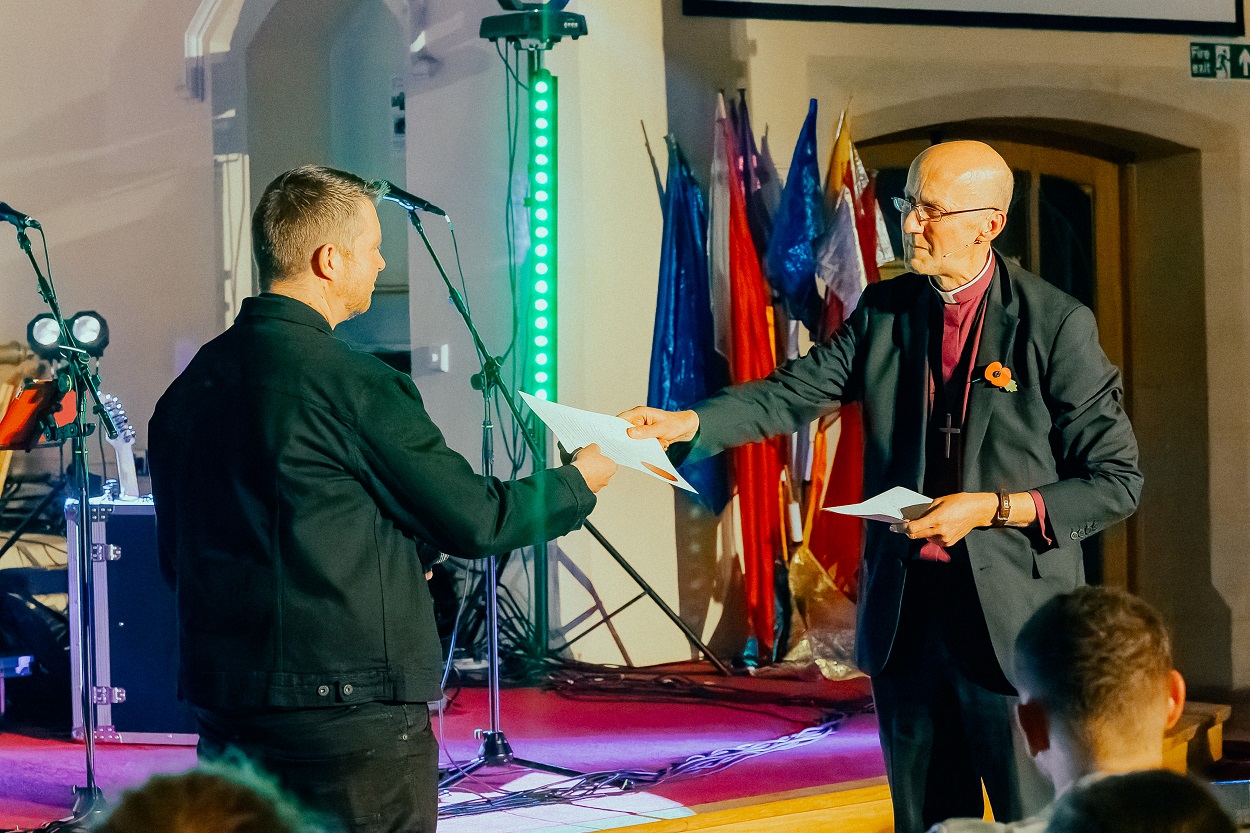 Revd Rich Miles licensed by Bishop Michael