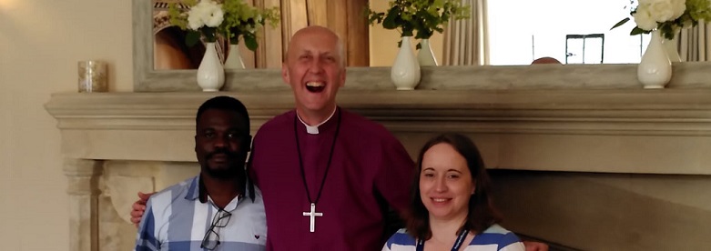 Kelvin Munongo with Bishop Michael and Sara Emmett